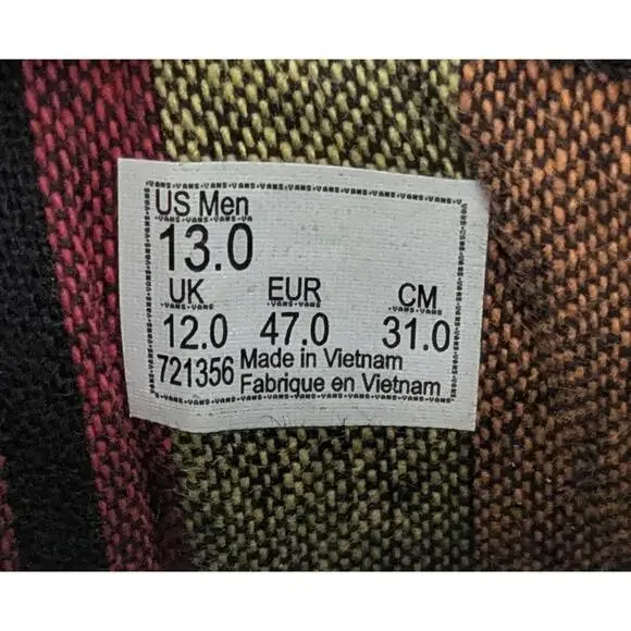 Mens Vans Era 59 Ultracush Gray Twill Cork Trim Fat Tongue Skate Shoes Size 13 - Picture 7 of 7